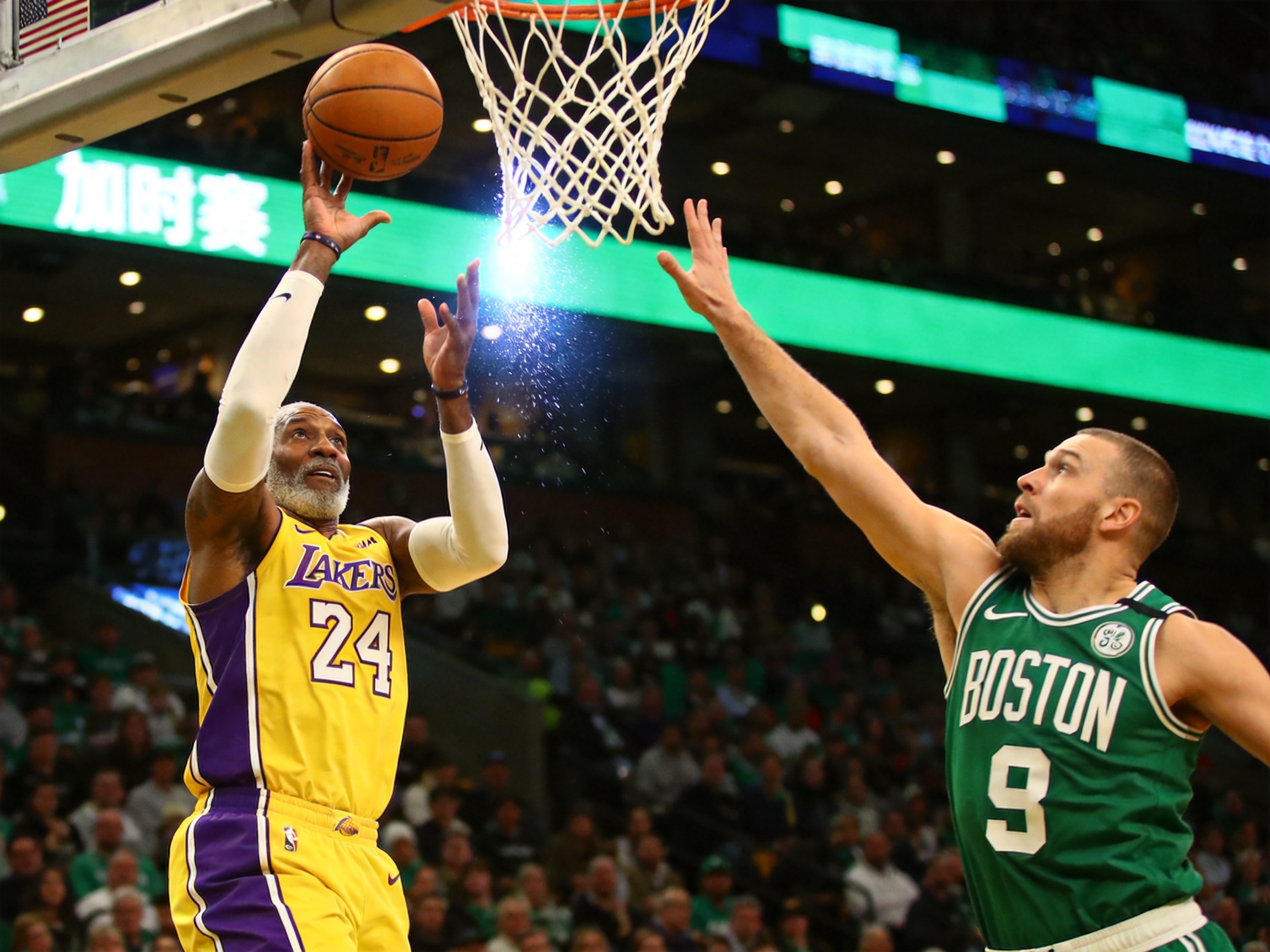 NBA湖人vs凯尔特人比赛集锦